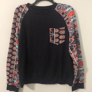 NWOT SCHEIN long sleeve boho sweatshirt size Large Never worn.